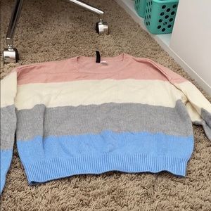 H&M multi color sweater